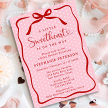 Una pequeña dulzura está en camino Invitación para