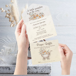 Una pequeña invitación a Baby Shower de Boho de ca