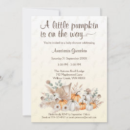 Una pequeña invitación a Baby Shower de Boho de ca