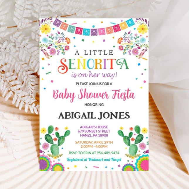 Una pequeña invitación a la ducha de bebé, señorit (Subido por el creador)