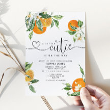 Una pequeña invitación a una ducha de bebé