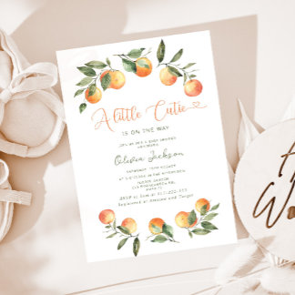 Una pequeña invitación a una ducha de bebé