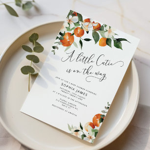 Una pequeña invitación a una ducha de bebé