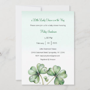Una pequeña invitación de amuleto de la suerte est