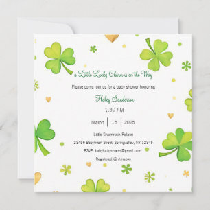 Una pequeña invitación de amuleto de la suerte est