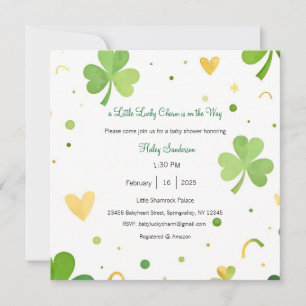 Una pequeña invitación de amuleto de la suerte est