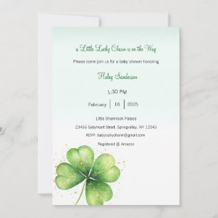 Una pequeña invitación de amuleto de la suerte est