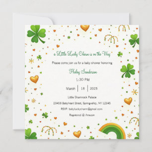 Una pequeña invitación de amuleto de la suerte est