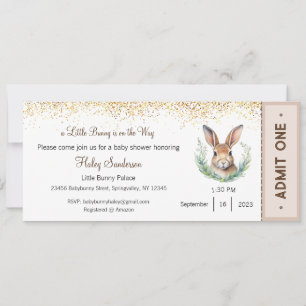 Una pequeña invitación de conejo está en camino, b