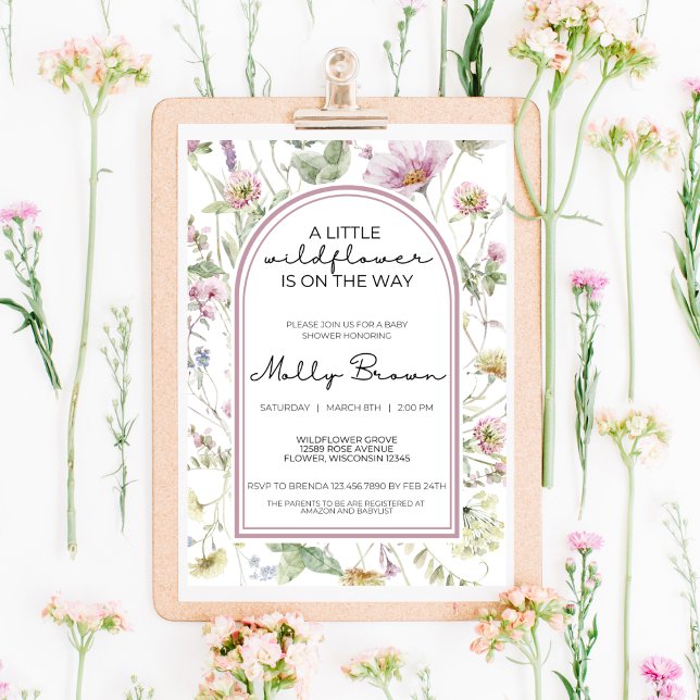 UNA PEQUEÑA INVITACIÓN FLORAL DE FLORES SALVAJES E (Subido por el creador)
