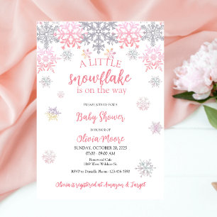 Una pequeña invitación para una ducha de bebé con