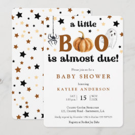 Una pequeña invitación para una ducha de bebé en H