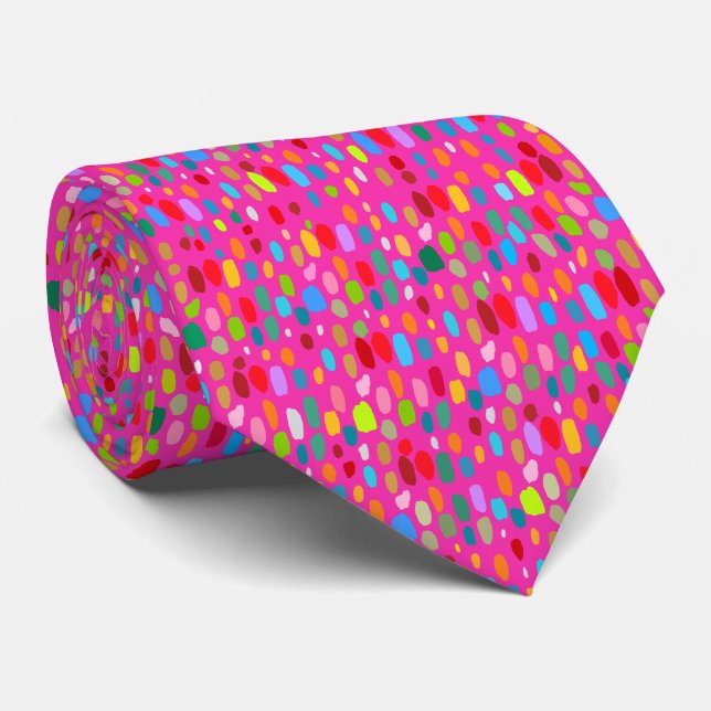 Una pequeña mancha te vendrá bien Corbata abstract (Enrollado)