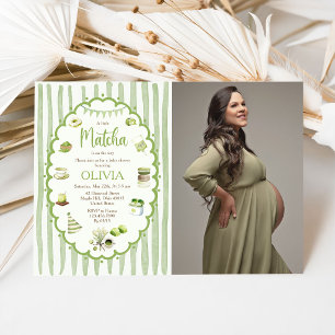 Una pequeña Matcha está en camino Invitación para