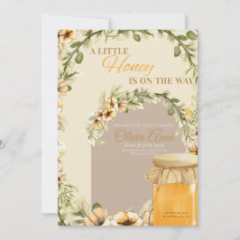 Una pequeña miel está en camino invitación para ba