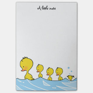 una pequeña nota (familia linda del pato de la