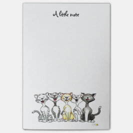una pequeña nota (gatos lindos del canto)