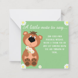 Una pequeña nota para decir que piensa en ti edita