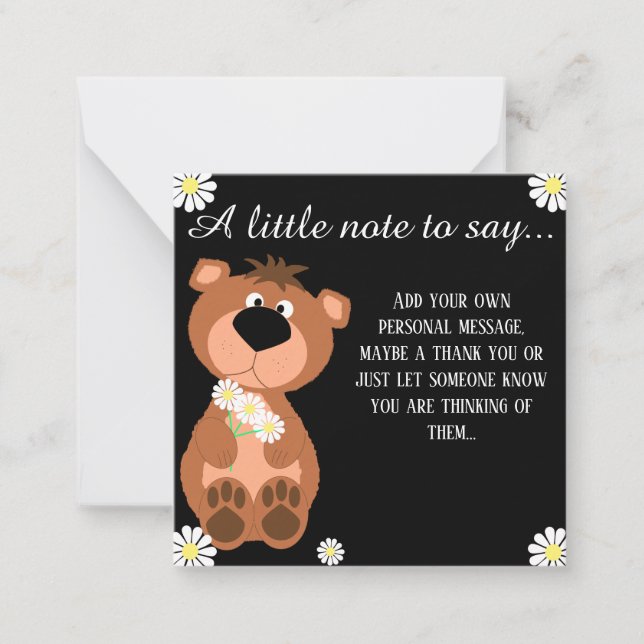 Una pequeña nota para decir que piensa en ti edita (Anverso)