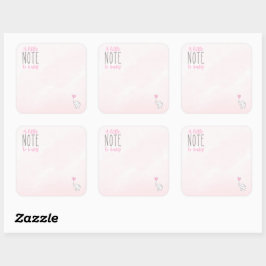 Una pequeña nota para el bebé Pegatina dentro del 