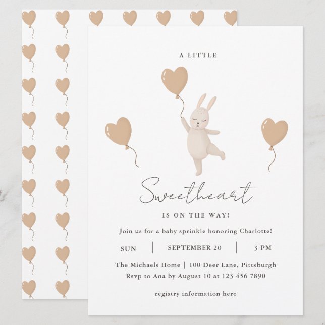 Una pequeña novia está en camino de la rociada del (Anverso / Reverso)