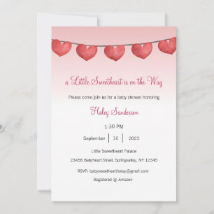 Una pequeña querida está en camino Invitación