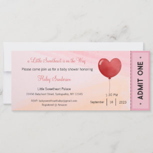 Una pequeña querida está en camino invitación