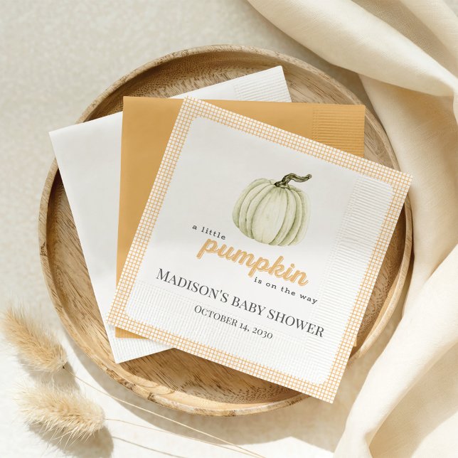 Una pequeña servilleta de papel de Baby Shower (Subido por el creador)