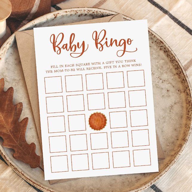 Una pequeña tarjeta de bingo de Baby Shower para c (Subido por el creador)