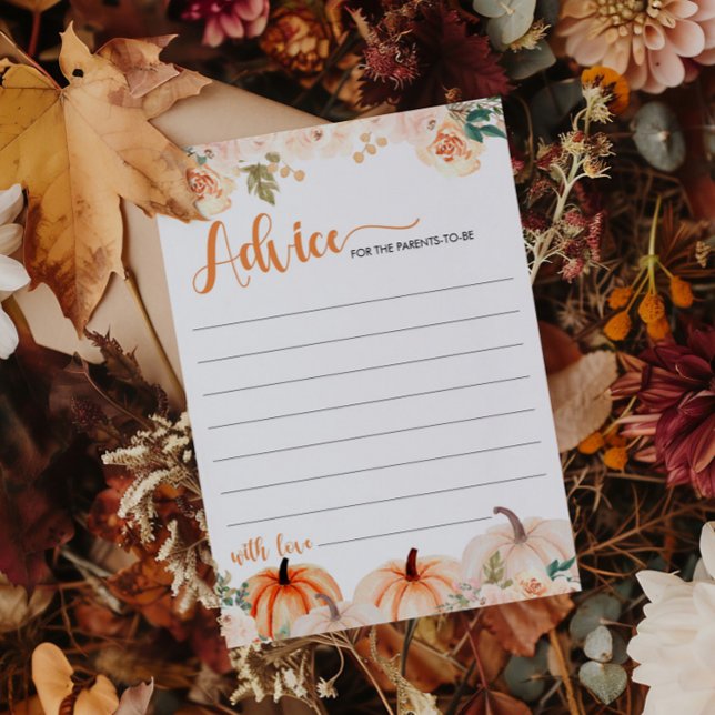 Una pequeña tarjeta de consejo de Baby Shower para (Subido por el creador)