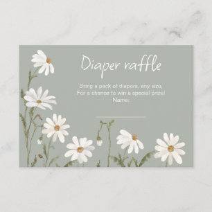 Una pequeña tarjeta de ducha de bebé de margarita 