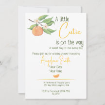 Una pequeña ternura en camino Invitación a la fies