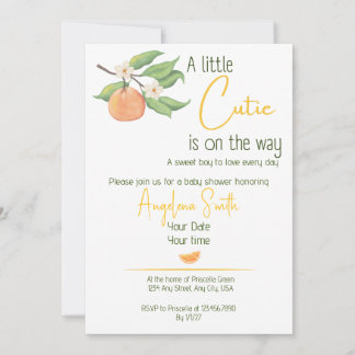 Una pequeña ternura en camino Invitación a la fies