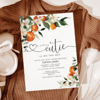 Una pequeña ternura invitación para baby shower