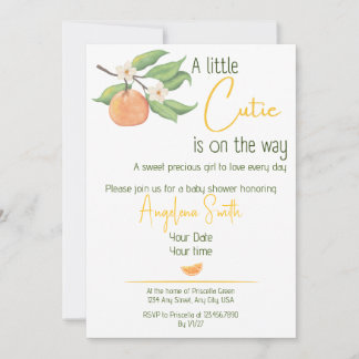 Una pequeña y adorable INVITACIÓN para baby shower
