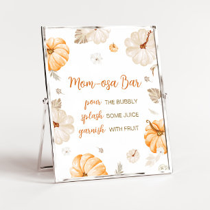 Una pequeña y dulce calabaza Señal de barra de Mom