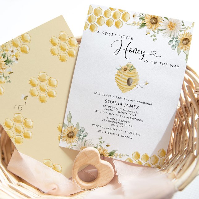 Una pequeña y dulce invitación a la ducha de bebé (Subido por el creador)