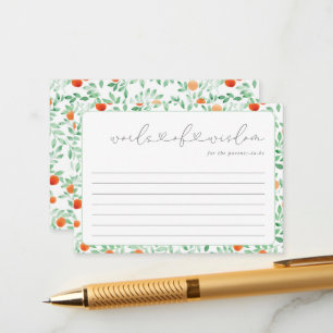 Una pequeña y moderna tarjeta de consejos de Baby