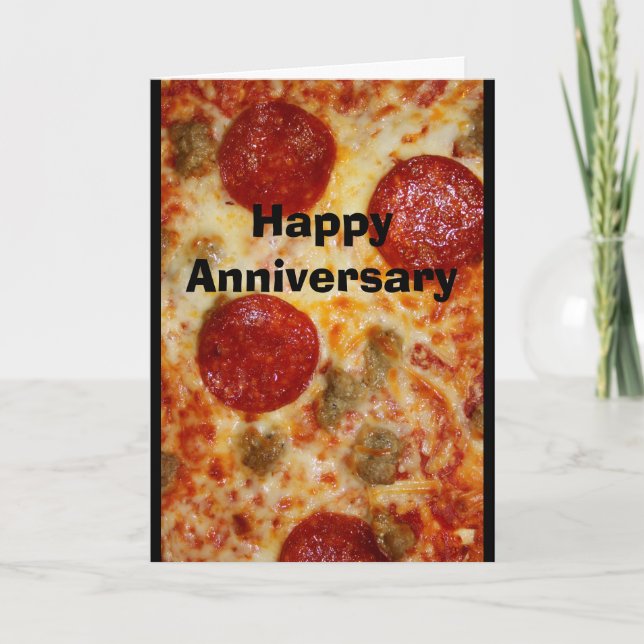Una pizza mi corazón pertenece a usted tarjeta del (Anverso)