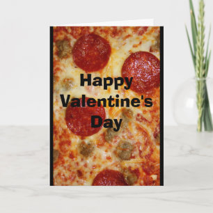 Una pizza mi corazón pertenece a usted tarjeta del