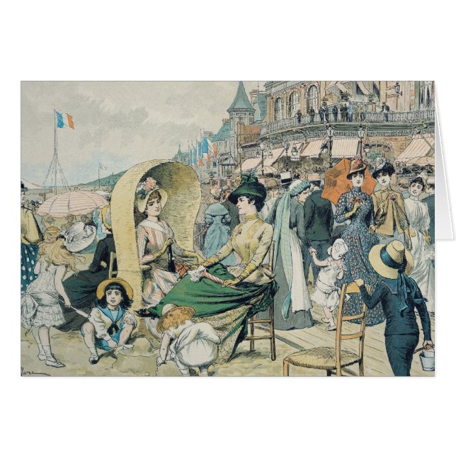 Una playa elegante, 1887 (Anverso (Horizontal))