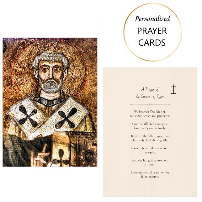 Una plegaria de la tarjeta de oración de San Cleme (Subido por el creador)