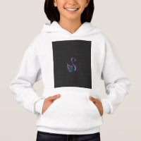 una pluma de pavo real púrpura y verde sobre una e