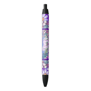 Una pluma paraíso morado