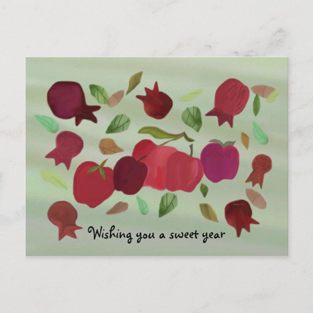 Una postal de año dulce (Anverso)