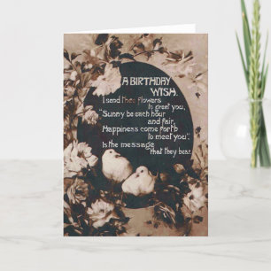 Una postal de cumpleaños para palomas