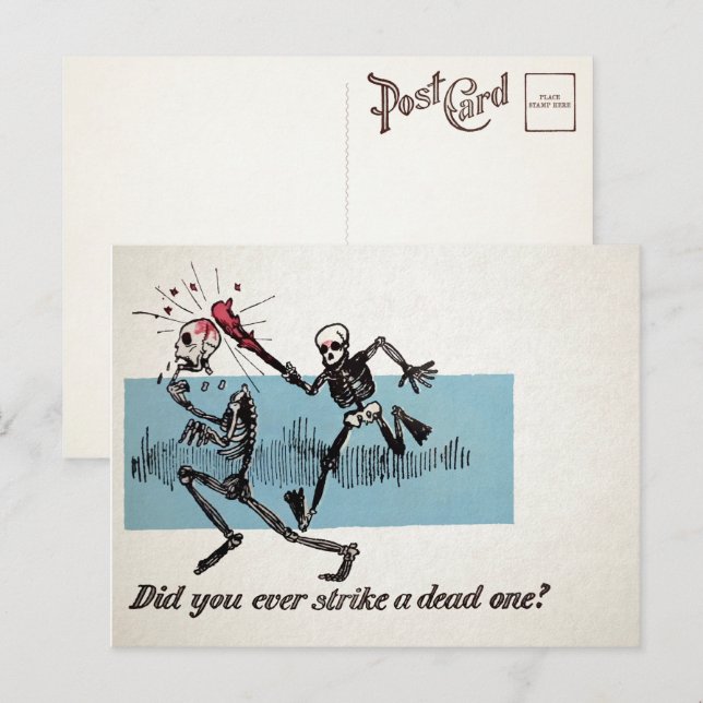 Una postal de los muertos en Victoria (Anverso / Reverso)