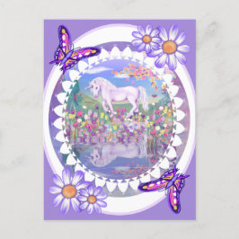 Una postal de paraíso púrpura