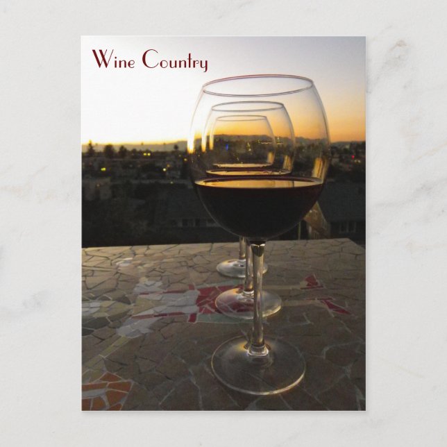 ¡Una Postal De Vino Muy Hermosa! (Anverso)
