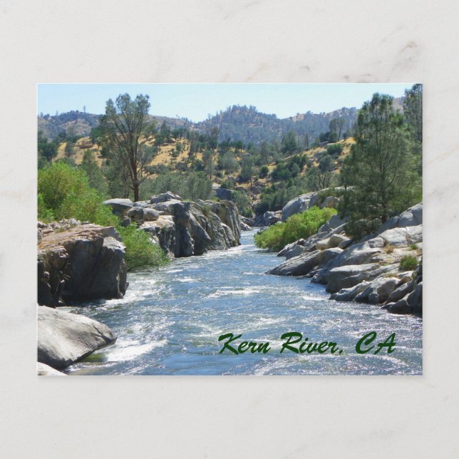 ¡Una postal magnífica del río Kern! (Anverso)
